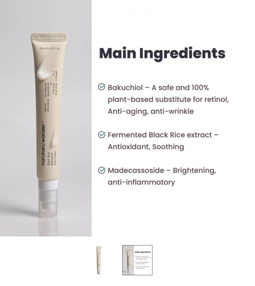 HARUHARU WONDER Black Rice Bakuchiol Eye Cream